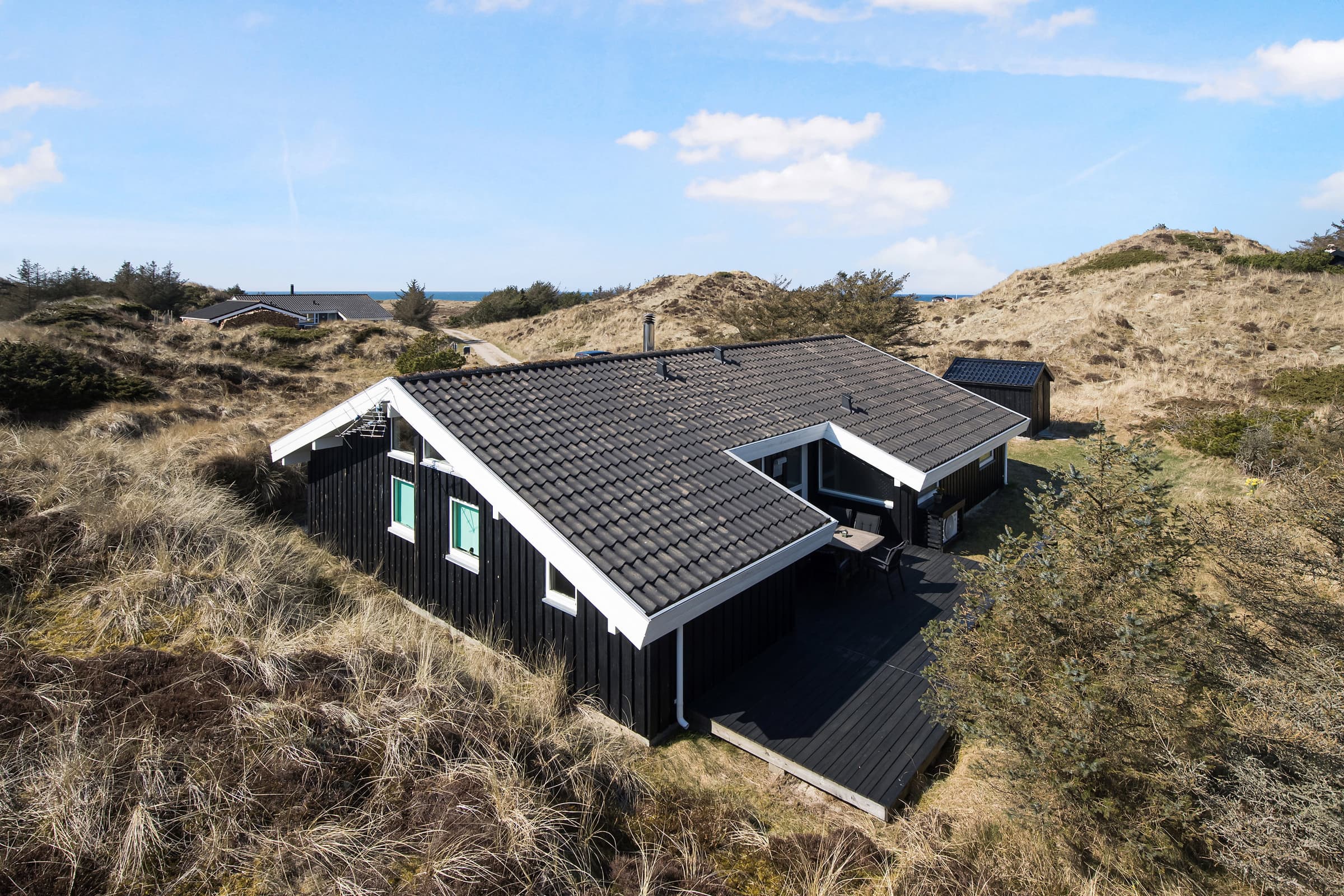 Sommerhus med Vesterhavsudsigt i klitterne hovedbillede