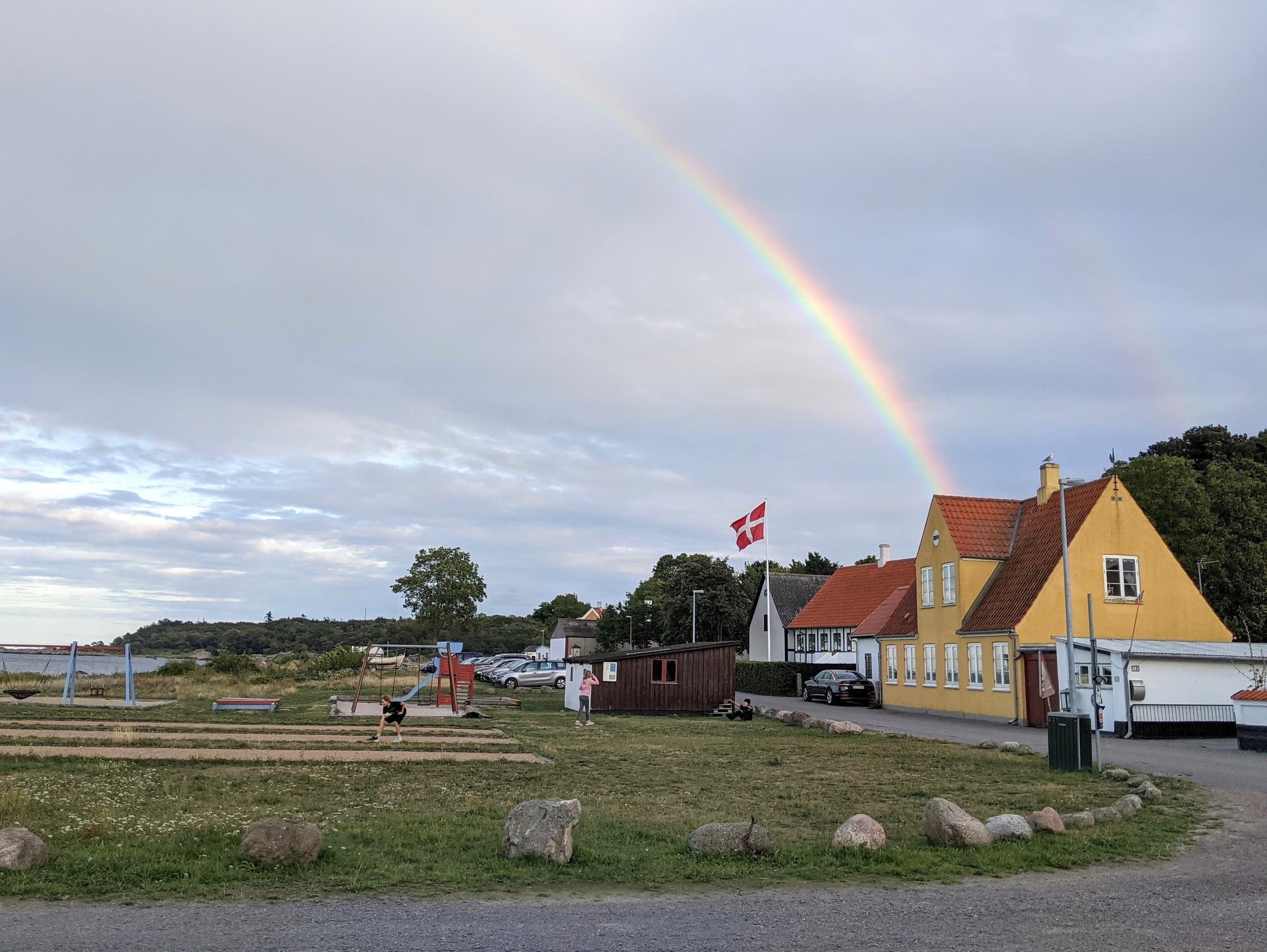 Idyllisk boglig, panoramisk havudsigt, Bornholm - billede 1