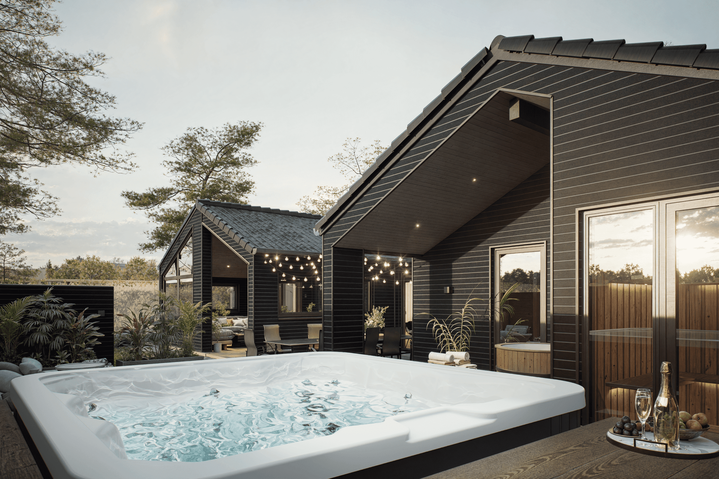 Wellnesssommerhus ved Skåstrup Strand med spa og plads til 12 personer - billede 1
